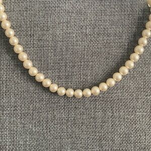 ♥️ Sale 3for$15! Marvella Faux Pearl Necklace 14” MISSING 2ND STRAND & 1 PEARL